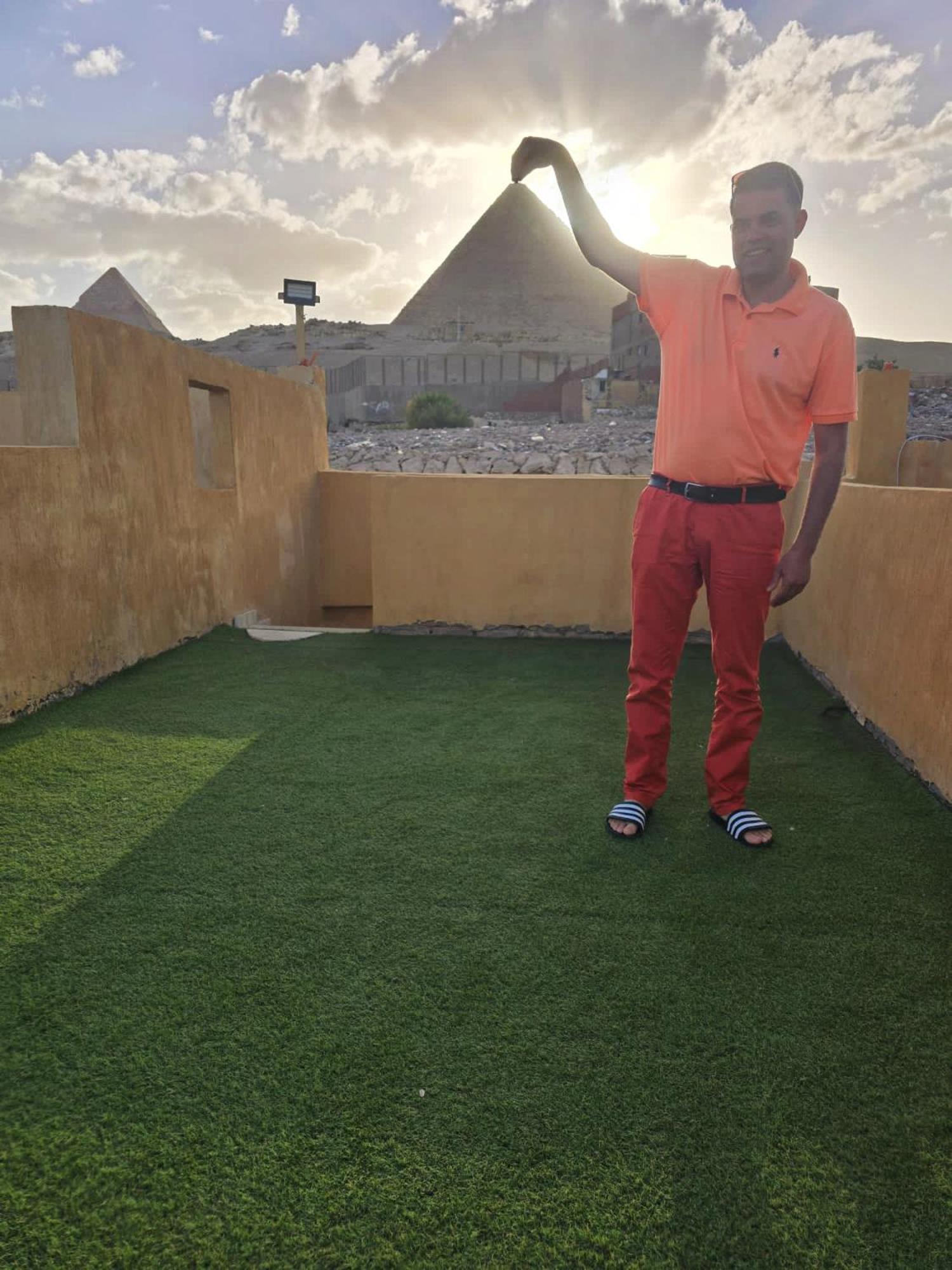 Hotel Sidi Hamad Pyramids View Kafret el-Gabal Exterior foto