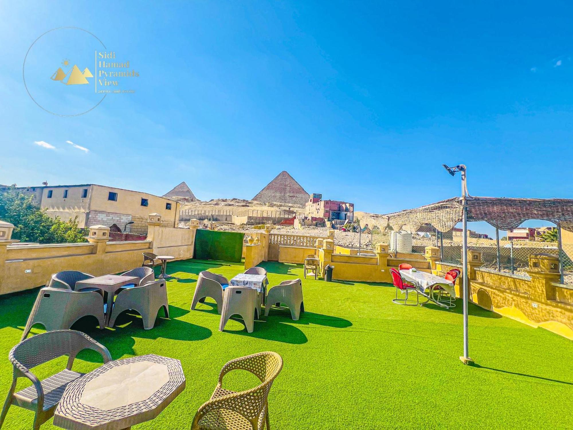 Hotel Sidi Hamad Pyramids View Kafret el-Gabal Exterior foto