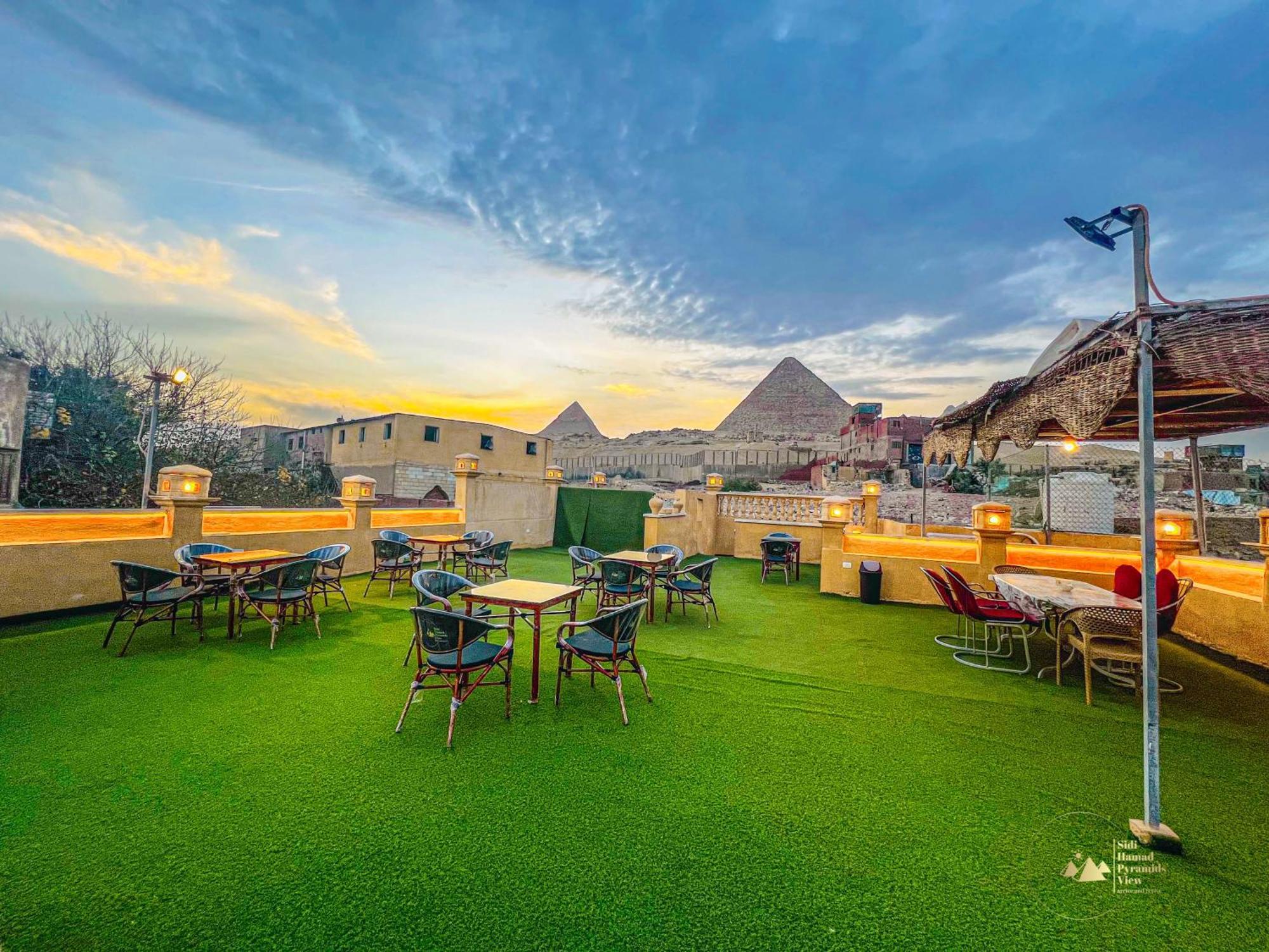 Hotel Sidi Hamad Pyramids View Kafret el-Gabal Exterior foto